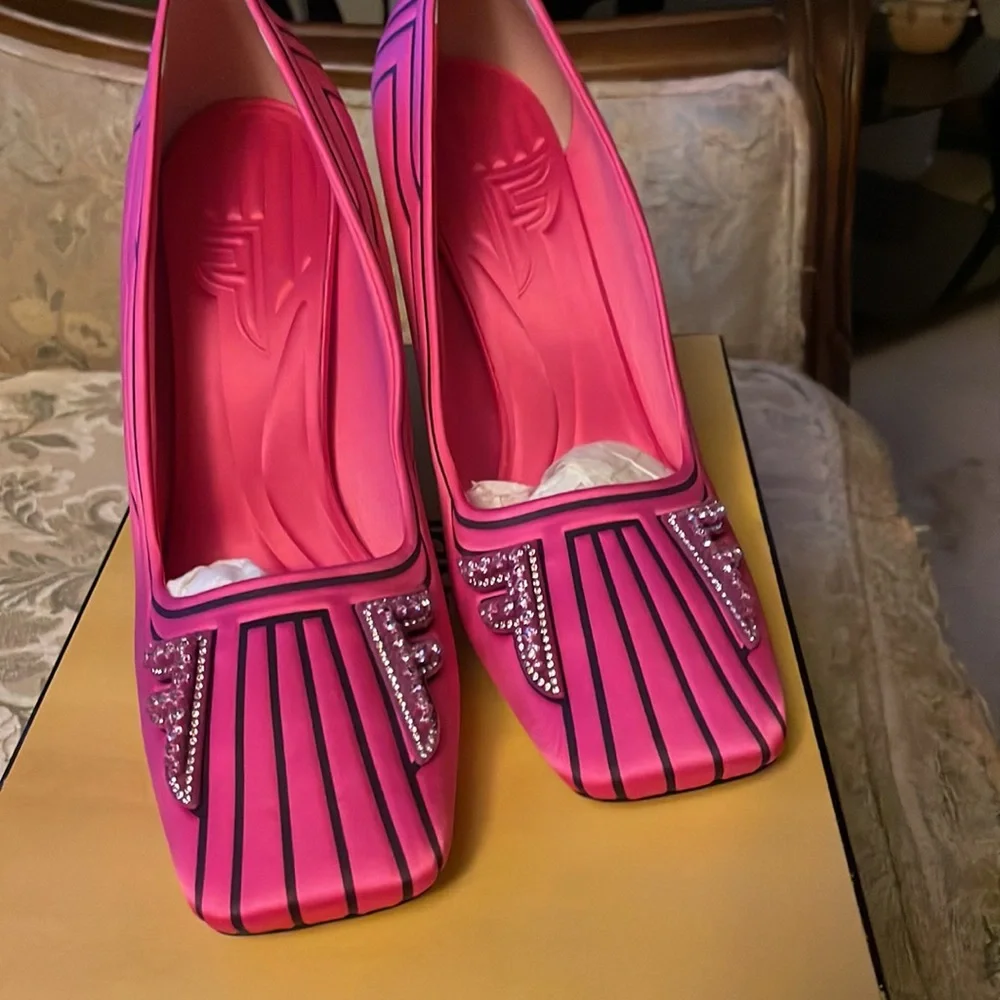 Fendi freedom satin Pump - Picture 3 of 5